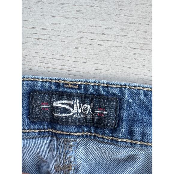 Silver Jeans Distressed Denim 32x27 Cowboy Western Pants (P) - Picture 2 of 4
